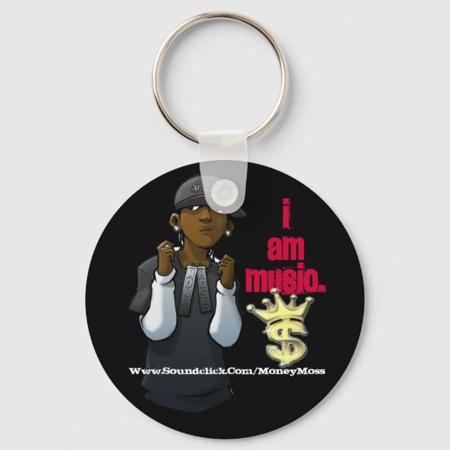 I AM MUSIC KEYCHAIN (Front)