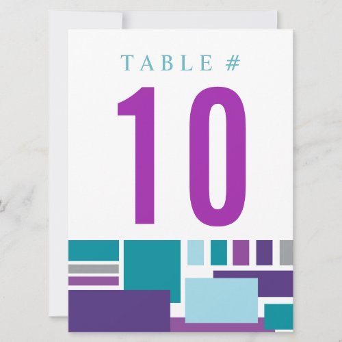 I AM MY BELOVED Wedding Table Number Card