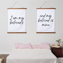 I Am My Beloved's Pair of Wall Art