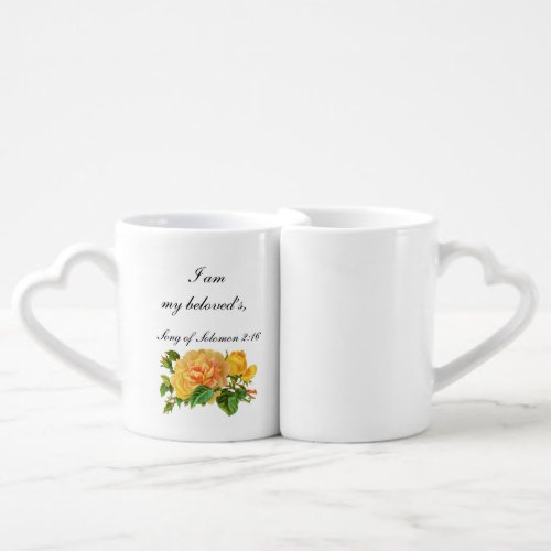 I Am My Beloveds Wedding Scripture Coffee Mug Set