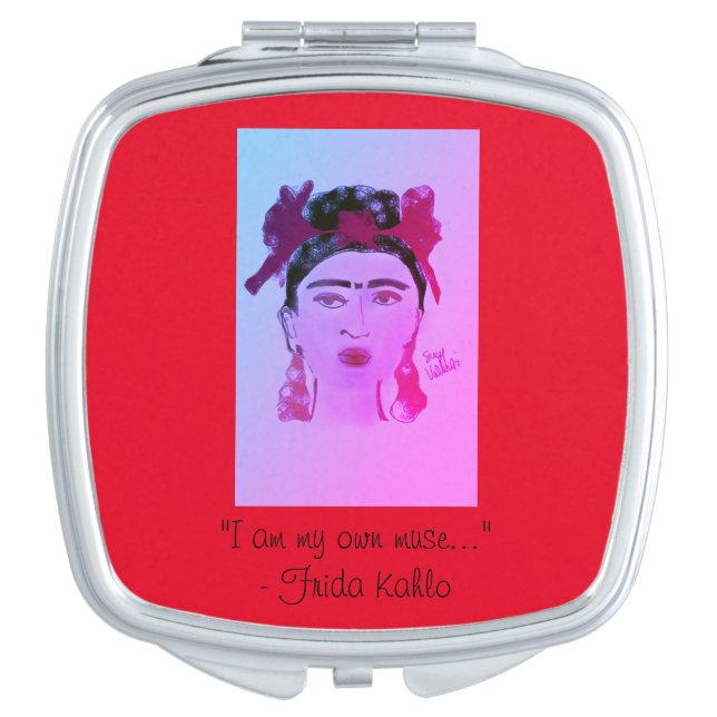 I am my own muse - Frida Kahlo Compact Mirror (Front)