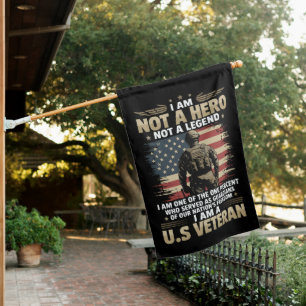 I Am Not A Hero Not A Legend I Am One Percent A US House Flag