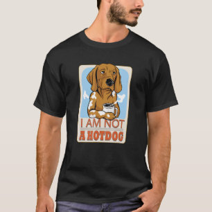 I Am Not A Hotdog Cook Dog Dachshund Humor T-Shirt