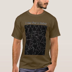 I Am Not A Robot Mens Brown T-Shirt