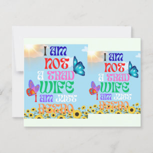 I Am Not A Traditional Wife, I am Just Retro Postcard