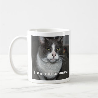 I Am Not Amused Cat Coffee Mug