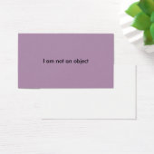 i am not an object cat caller cards (Desk)