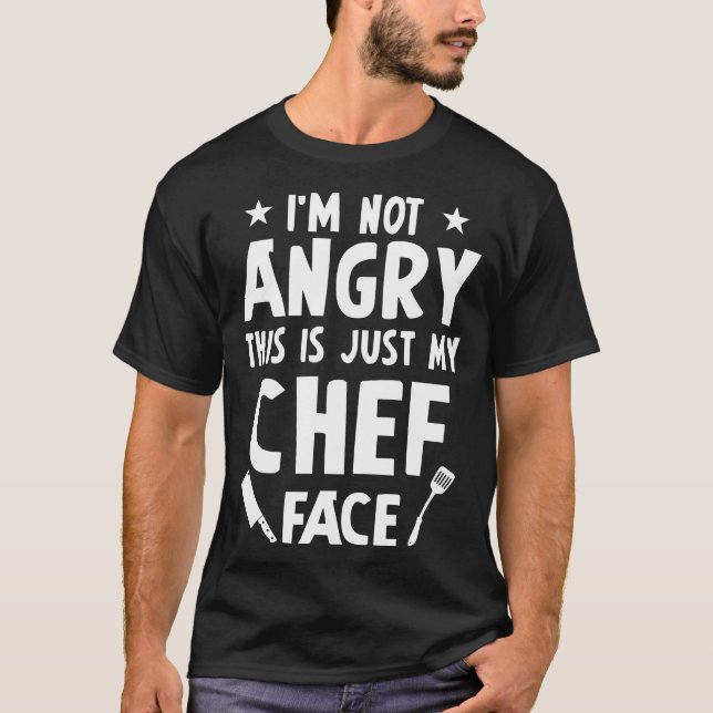 I am not angry this is just my bbq t-shirts (Front)