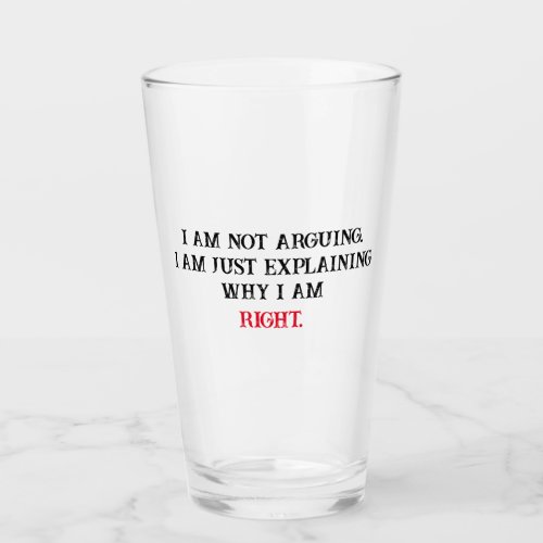 I am not arguing glass