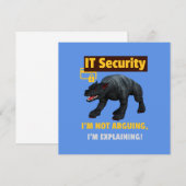 I am not arguing I am explaining Funny IT Security (Front/Back)