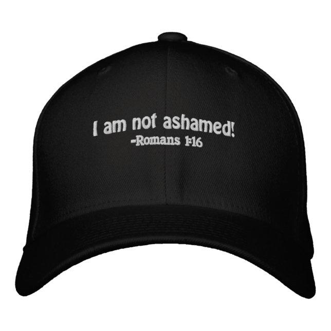 I am not ashamed Customize it Embroidered Baseball Cap (Front)