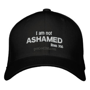 I am not ashamed! gotGod316.com Wool Embroidered Baseball Hat