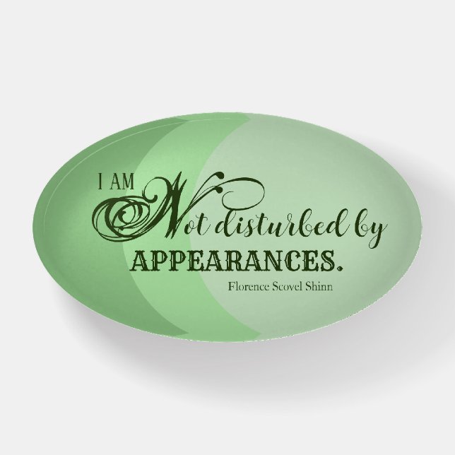 I Am Not Disturbed Paperweight (Front)