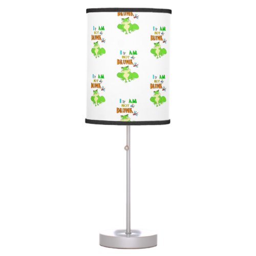 I Am Not Drunk Frogs October Dragonfly Oktoberfest Table Lamp