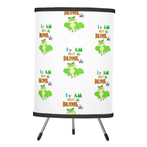 I Am Not Drunk Frogs October Dragonfly Oktoberfest Tripod Lamp