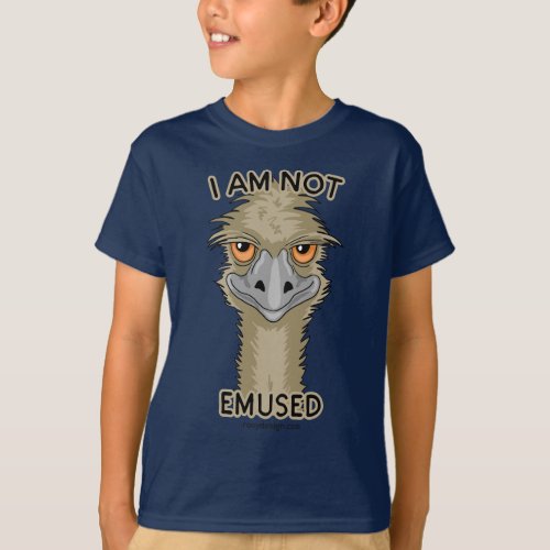 I Am Not Emused Emu Pun Animal T_Shirt