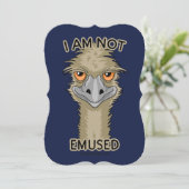 I Am Not Emused Funny Emu Pun (Standing Front)