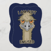 I Am Not Emused Funny Emu Pun (Front/Back)