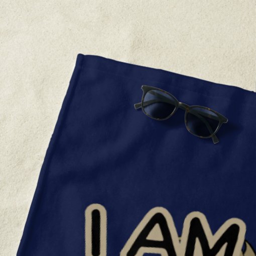 I Am Not Emused Funny Emu Pun Beach Towel Zazzle