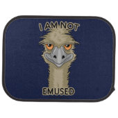 I Am Not Emused Funny Emu Pun Car Floor Mat (Rear)
