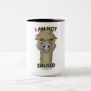 I Am Not Emused Funny Emu Pun Mug