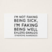 I am not faking being sick I am faking being well (Front)