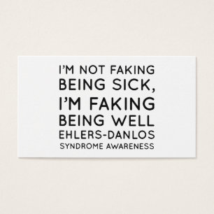 I am not faking being sick I am faking being well