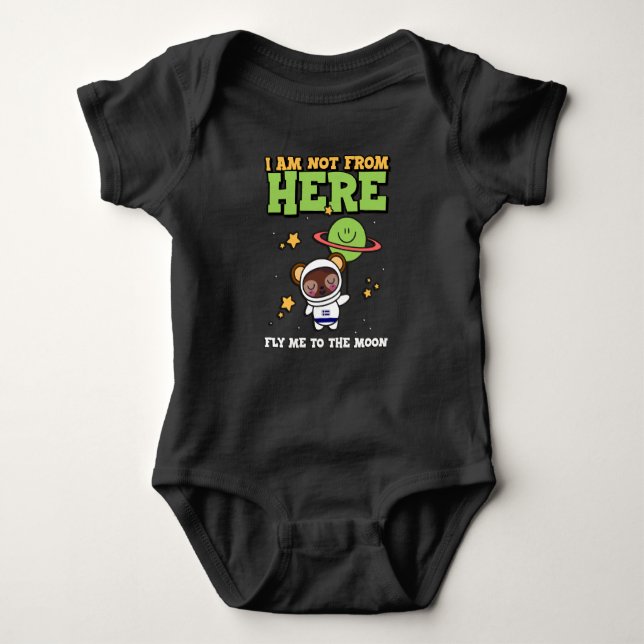 i Am Not From Here Baby Jersey Bodysuit (Front)