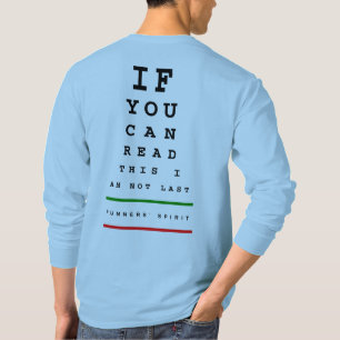 I am Not Last Eye Chart - LS Sport-Tek Running T-Shirt