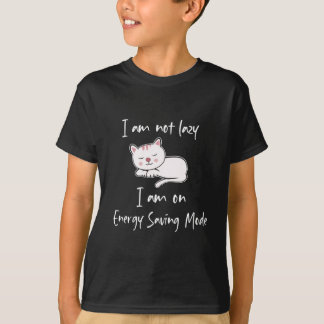I am not lazy, I am on energy saving mode Boys T-Shirt