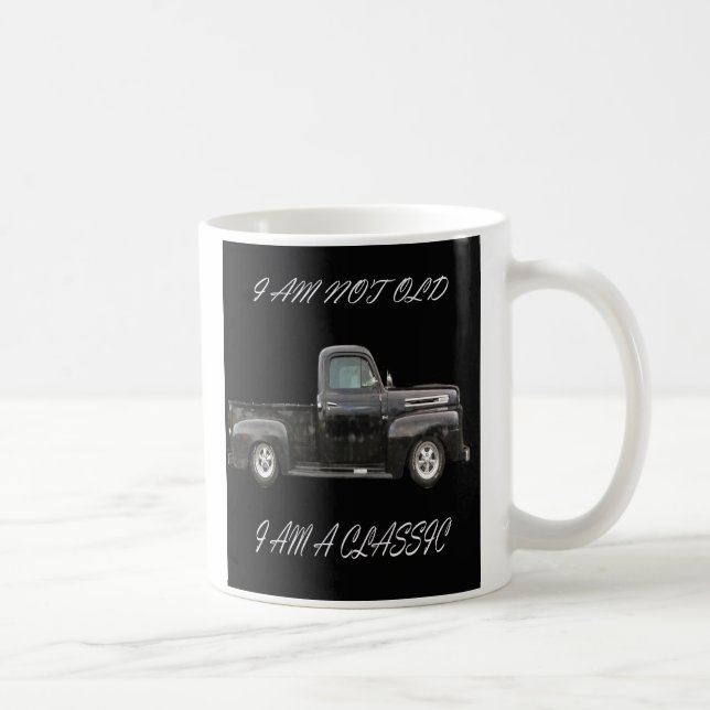 I am not Old I am a Classic Funny Car Graphic Mens Coffee Mug (Right)