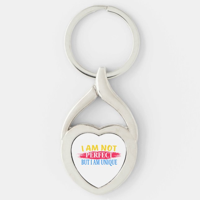 I am not perfect, but I am a unique Keychain (Front)