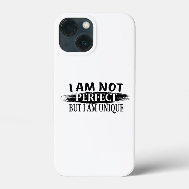 I am not perfect, but I am unique Case-Mate iPhone Case (Back)