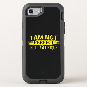 I am not perfect, but I am unique OtterBox Defender iPhone SE/8/7 Case