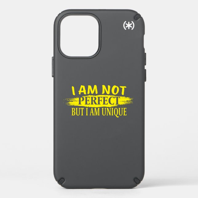 I am not perfect, but I am unique Speck iPhone 12 Pro Case (Front)