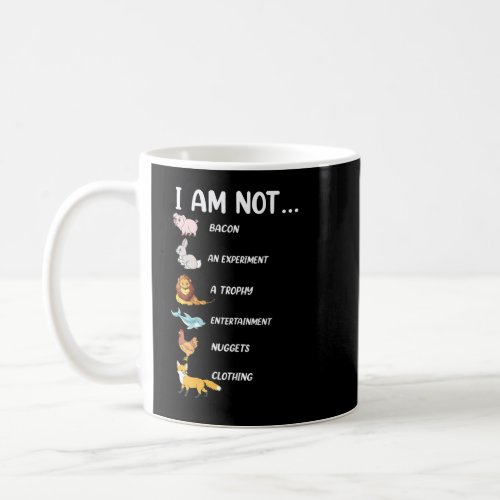 I Am Not Pork Rabbit Lion Dolphin Chicken Fox   Ve Coffee Mug