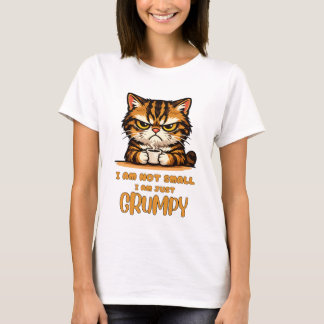 I Am Not Small - Funny Grumpy Cute Cat Tabby Gift T-Shirt