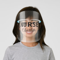 I am nurse expert add your name text simpl kids' face shield