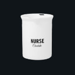 I am nurse medical expert add your name text simpl beverage pitcher<br><div class="desc">Profession simple templates for your profession</div>