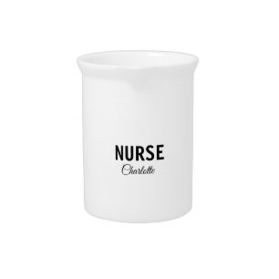 I am nurse medical expert add your name text simpl beverage pitcher