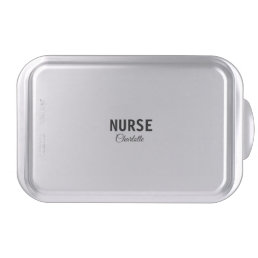 I am nurse medical expert add your name text simpl cake pan