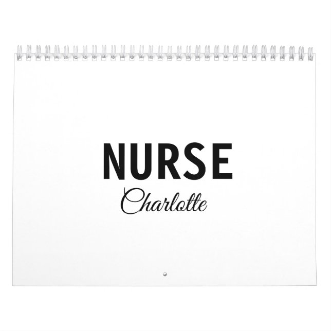 I am nurse medical expert add your name text simpl calendar (Cover)