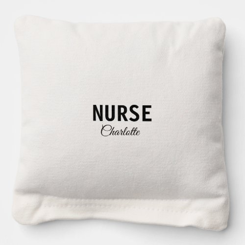 I am nurse medical expert add your name text simpl cornhole bags