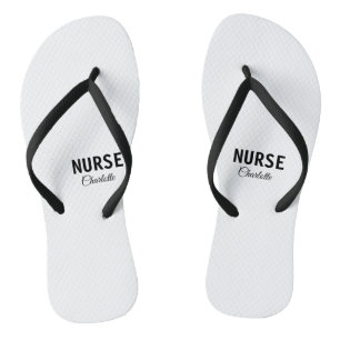 I am nurse medical expert add your name text simpl flip flops