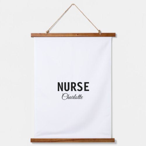 I am nurse medical expert add your name text simpl hanging tapestry