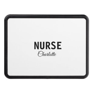 I am nurse medical expert add your name text simpl hitch cover