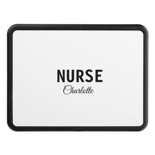 I am nurse medical expert add your name text simpl hitch cover