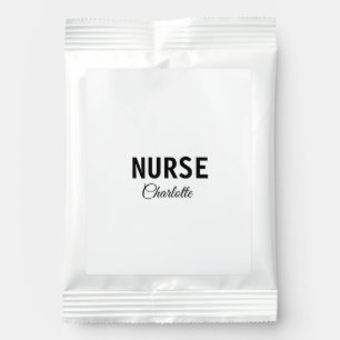 I am nurse medical expert add your name text simpl hot chocolate drink mix