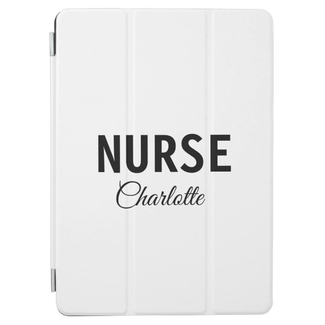 I am nurse medical expert add your name text simpl iPad air cover (Front)