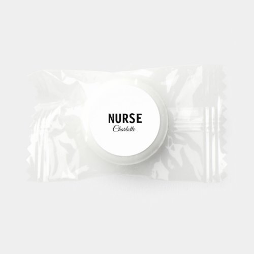 I am nurse medical expert add your name text simpl life saver mints